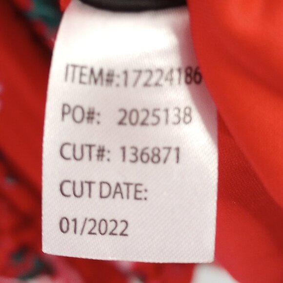 Torrid Red Floral Mini Gauze Lace-Up Skater Dress - Picture 10 of 11